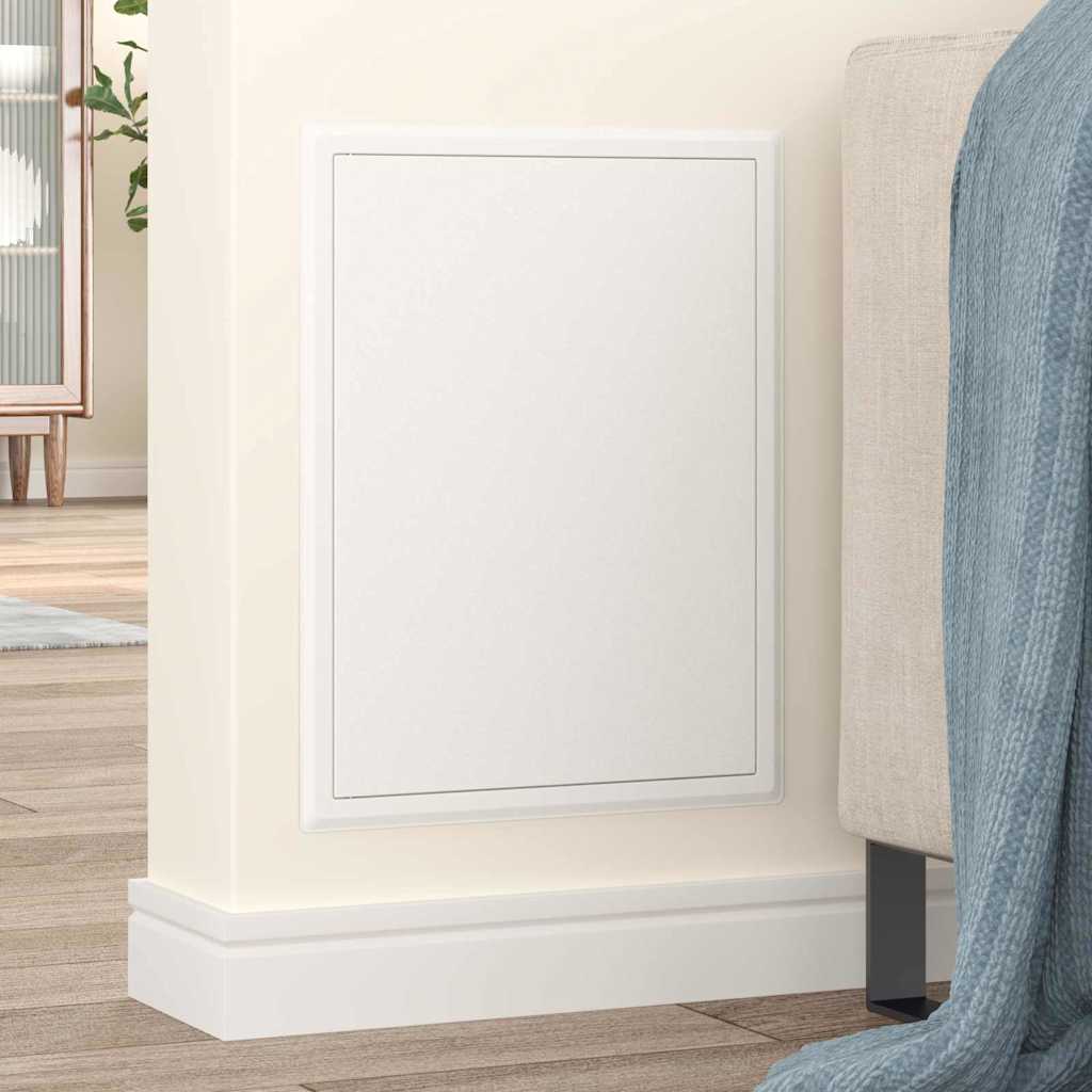 vidaXL Access Panel White 43.5 x 33 x 3 cm Steel 3