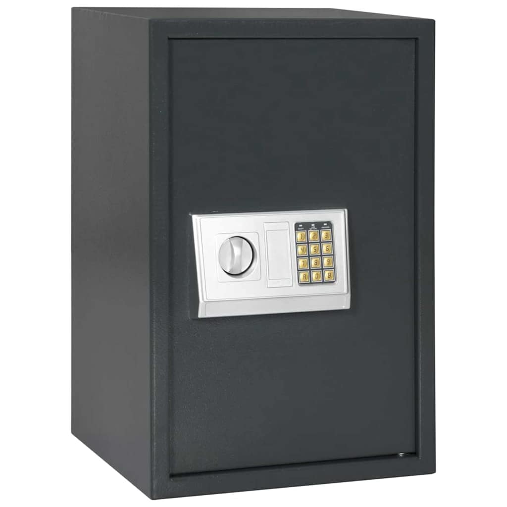Digital Safe with Lock Dark grey Steel 40 cm 60 cm 35 cm