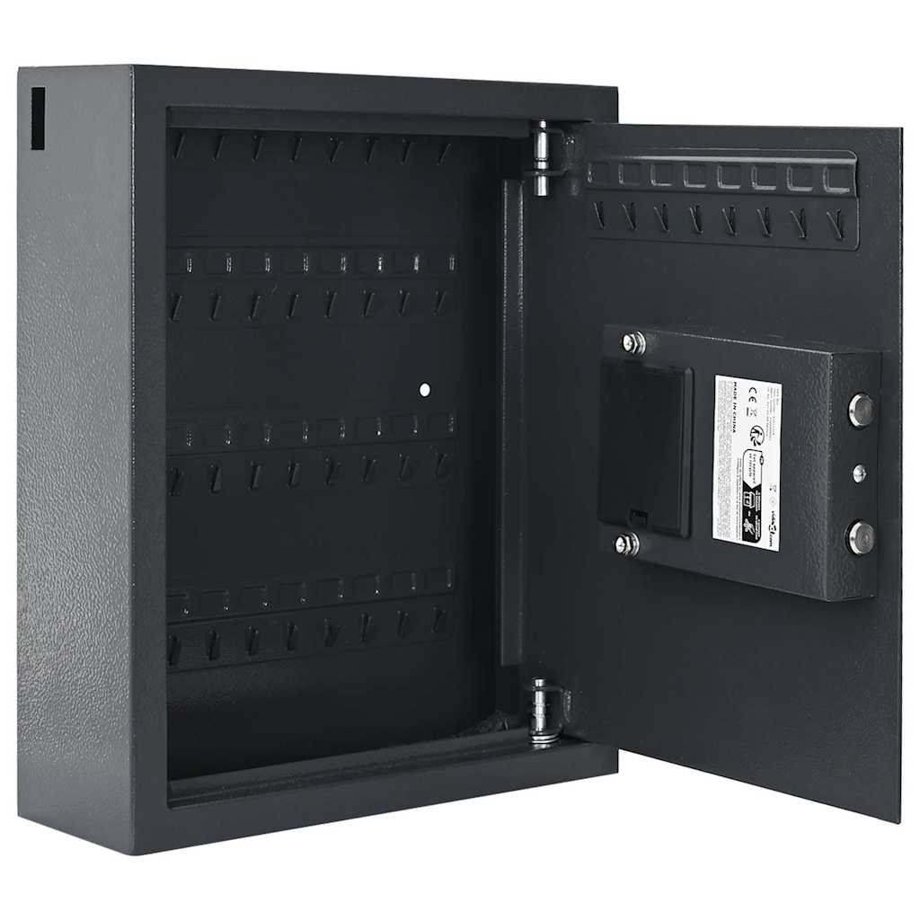 vidaXL Digital Safe with Lock Dark grey 30 x 10 x 36.5 cm Steel 3