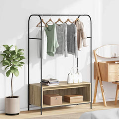 Clothes Rack Brown Oak 100 x 44 x 160 cm Engineered Wood Sonoma oak
