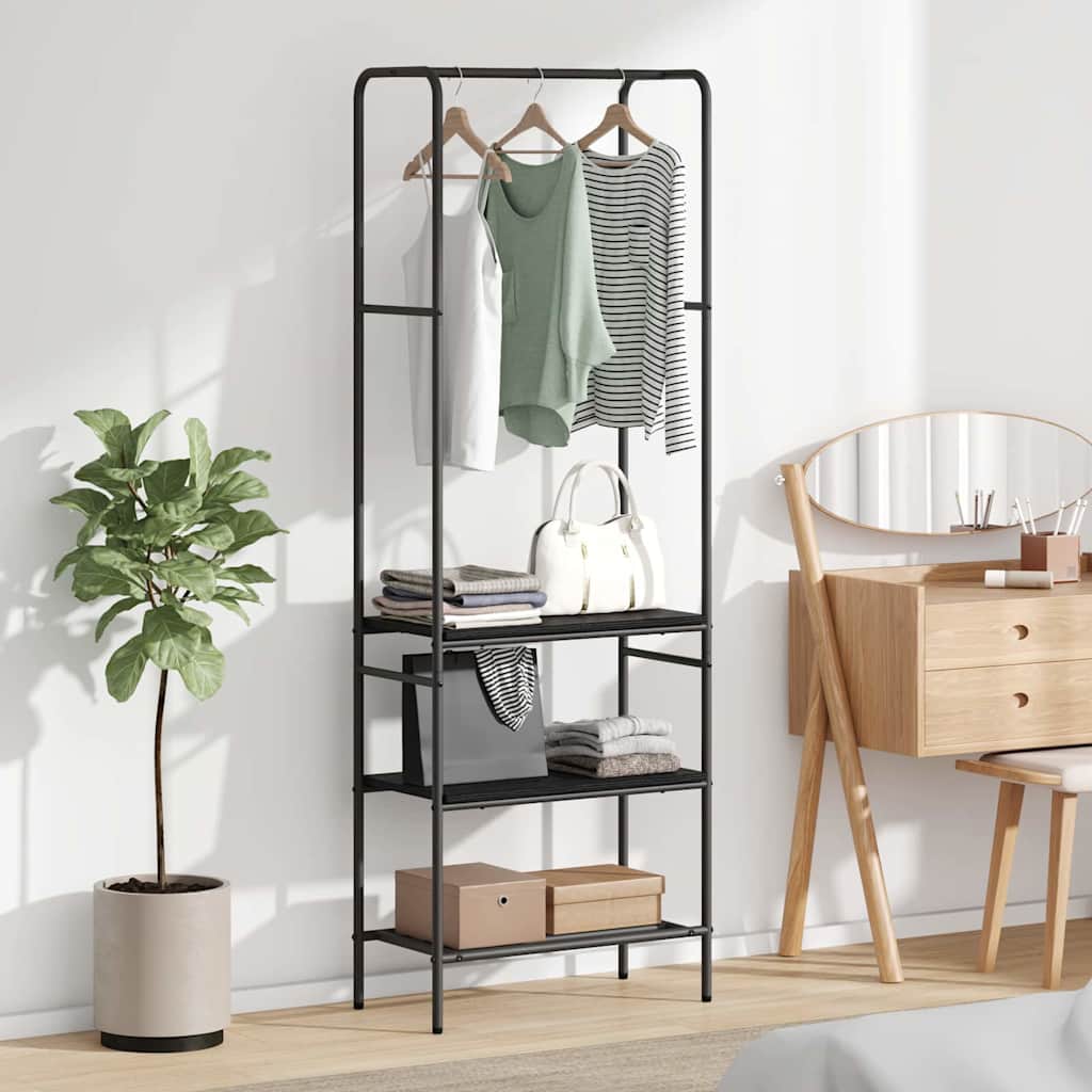 Clothes Rack 60 x 30 x 171 cm Engineered Wood Black oak