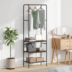 Clothes Rack 60 x 30 x 171 cm Engineered Wood Smoked oak