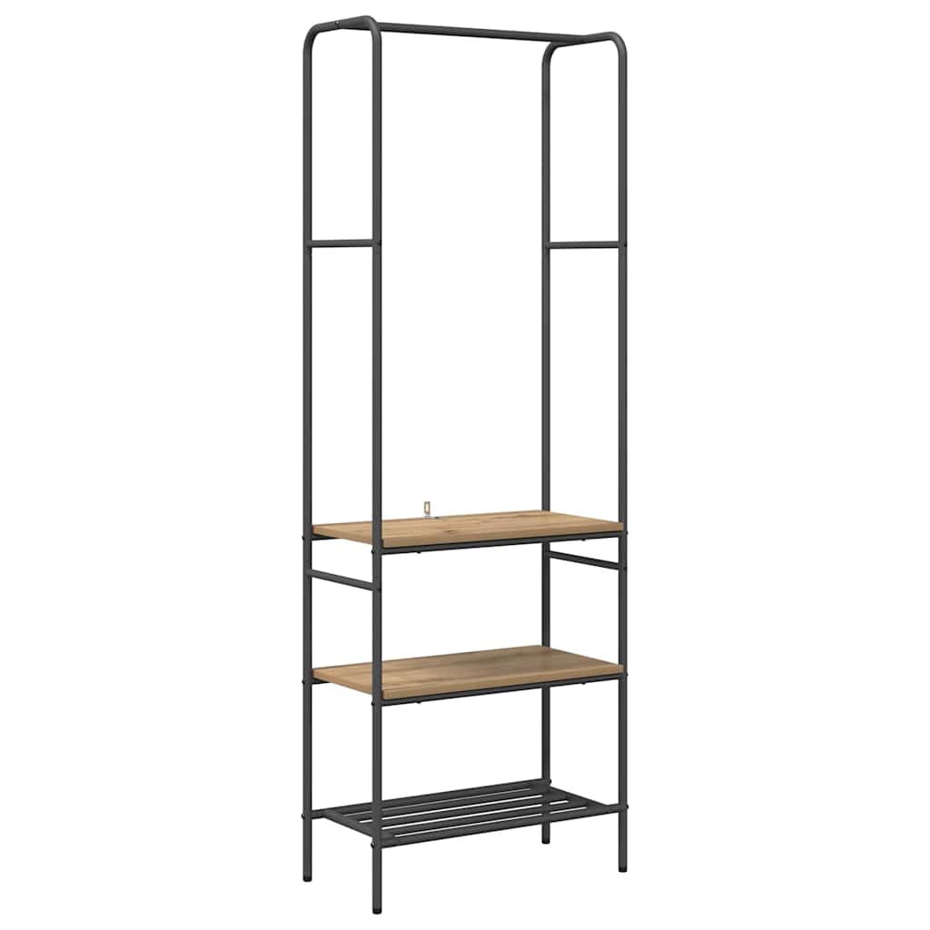 Clothes Rack 60 x 30 x 171 cm Engineered Wood Artisan oak