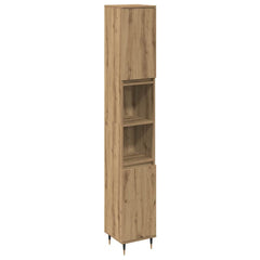 3 Piece Bathroom Furniture Set Engineered Wood Artisan oak