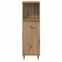 3 Piece Bathroom Furniture Set Engineered Wood Artisan oak