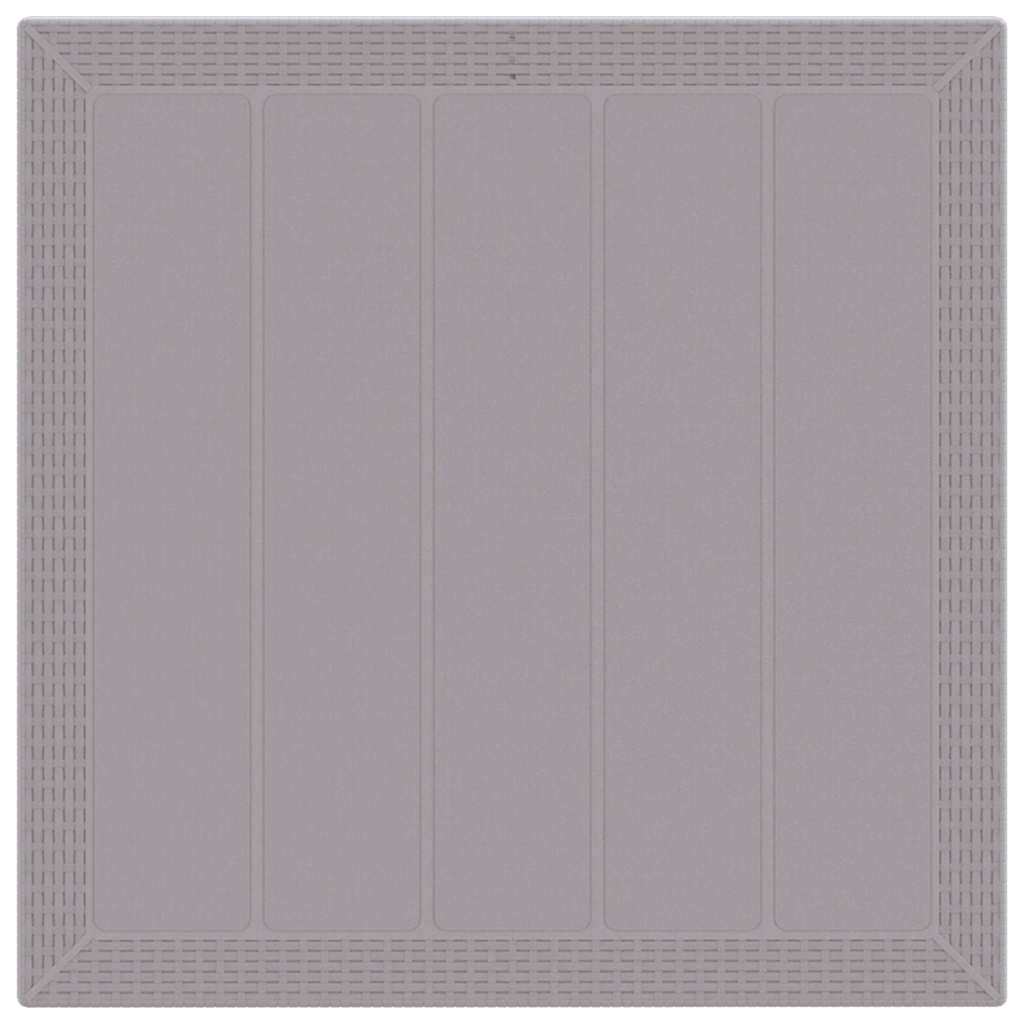 Garden Dining Set 5 pcs Polypropylene 4-Seater Light grey Taupe