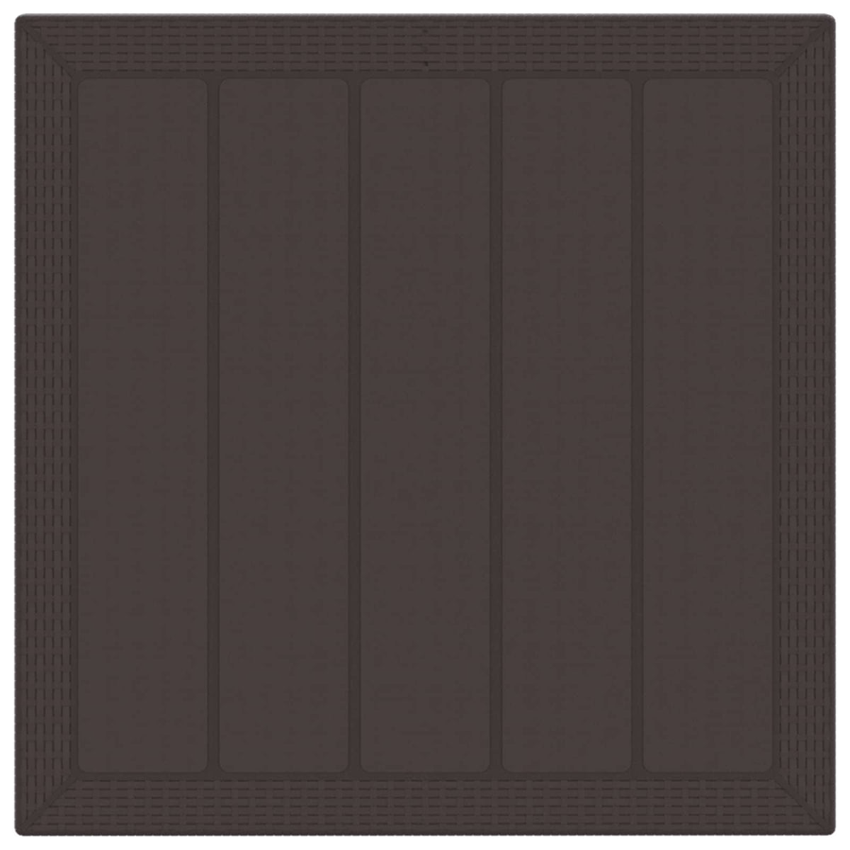 Garden Dining Set 3 pcs Polypropylene 2-Seater Brown Taupe