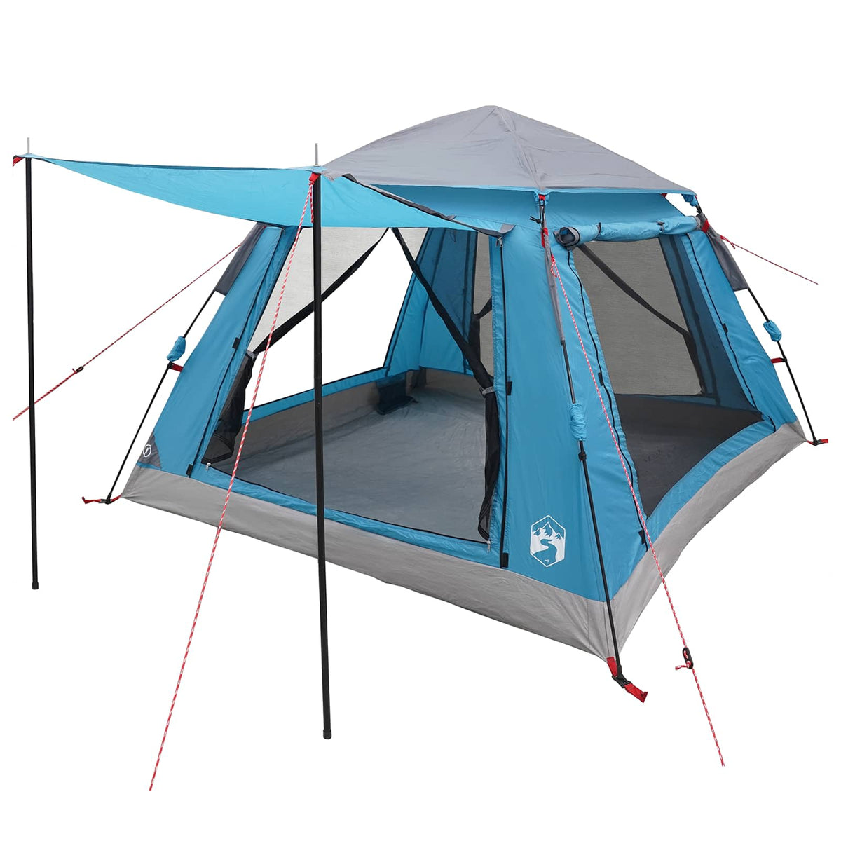 Instant Tent with Rainfly 3-Person Quick-Release 3-Person Blue