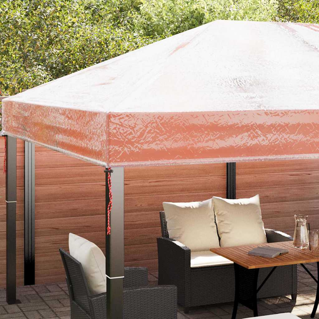 vidaXL Gazebo Cover Replacement 400 x 300 x 32 cm Transparent PVC 4