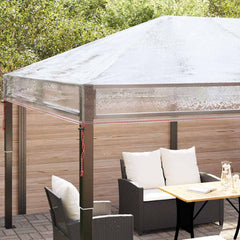 vidaXL Gazebo Cover Replacement 400 x 300 x 32 cm Transparent PVC 5