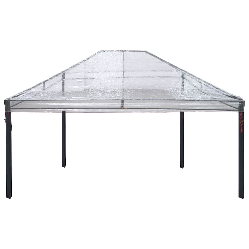 Gazebo Cover Replacement 300 x 300 x 26 cm Transparent PVC 4 x 3 m Single tier roof