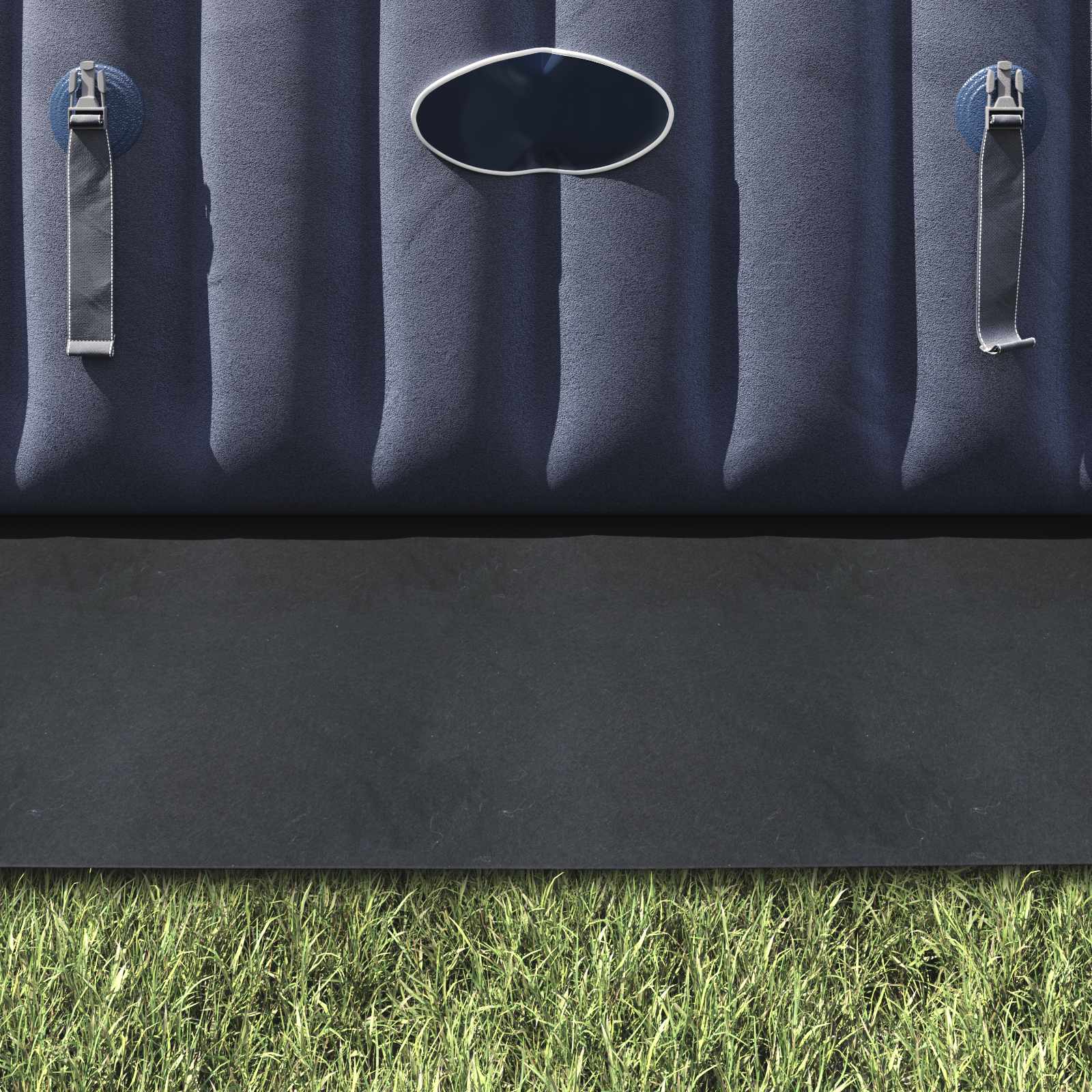 vidaXL Pool Ground Sheet 396 x 396 x 0.1 cm Square Non-woven Fabric 4