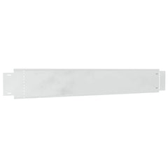 vidaxl Lawn Fence 100 x 14 x 0.07 cm Galvanized Steel Galvanized Color 2