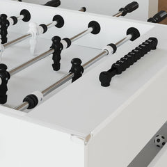 Foosball Table 146.5 x 74 x 85 cm Engineered Wood White