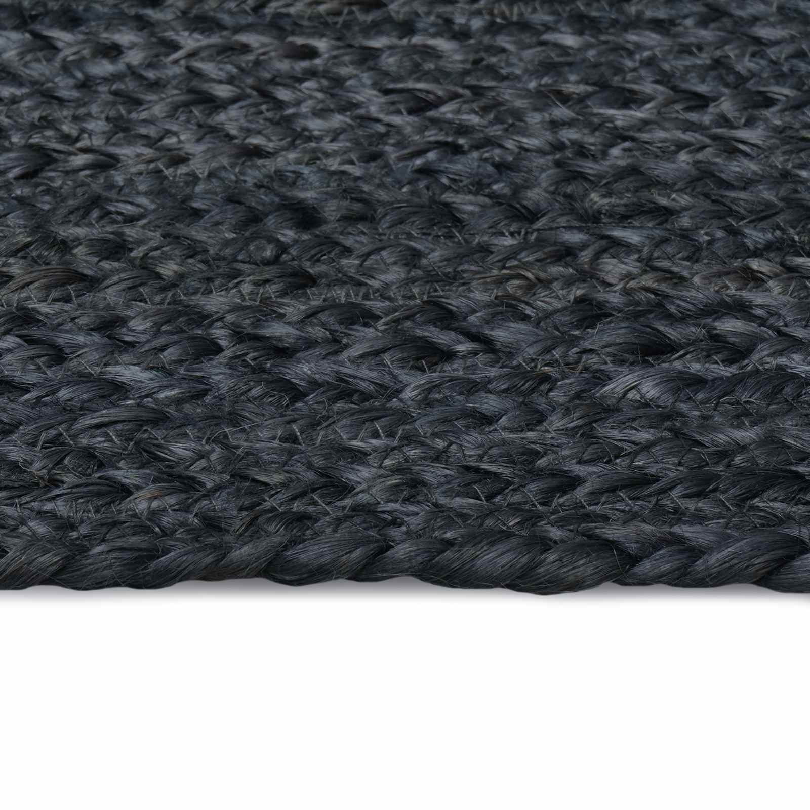 vidaXL Area Rug Dark Grey 60 x 300 cm Jute 3