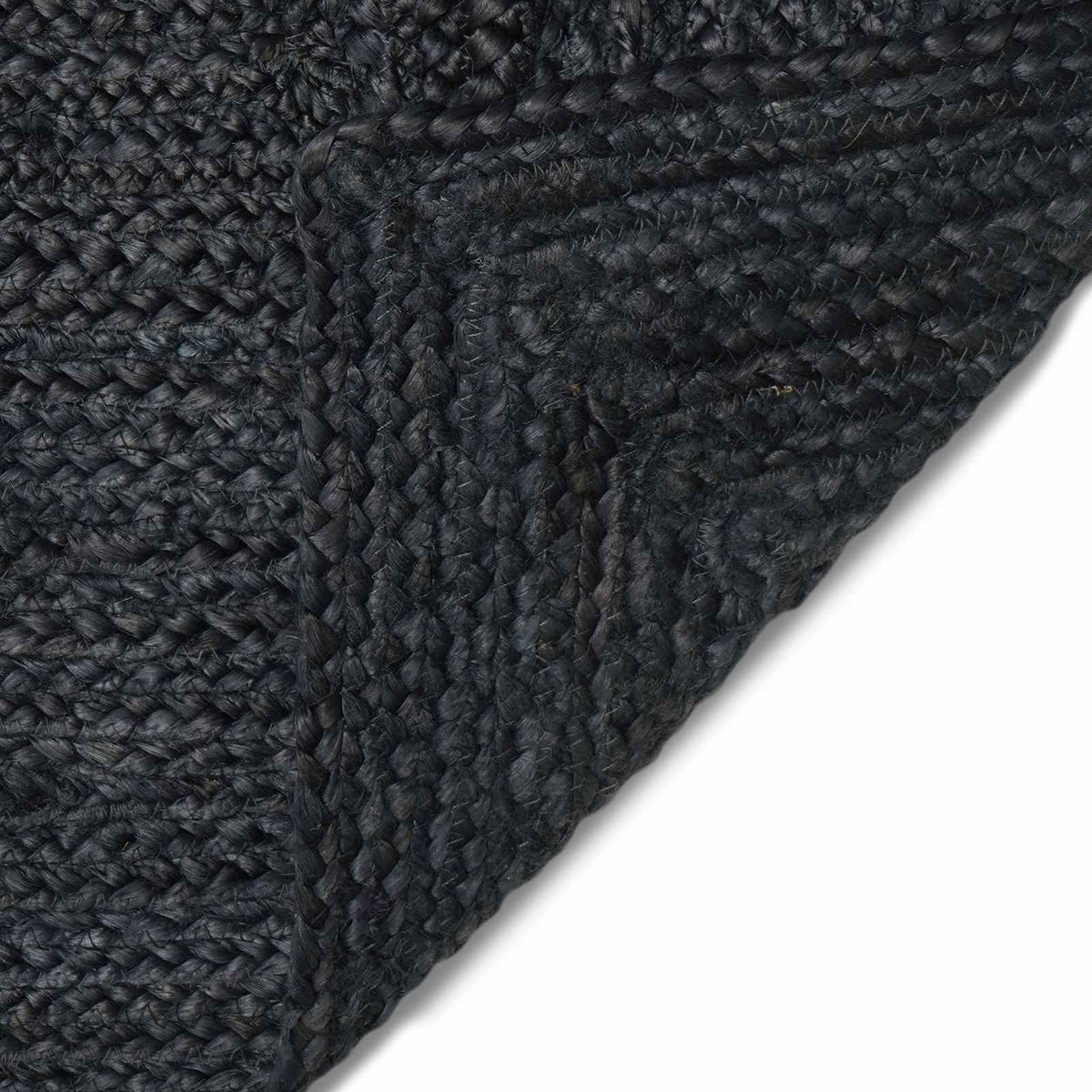 Area Rug Jute Dark Grey Width 60 cm 300 cm