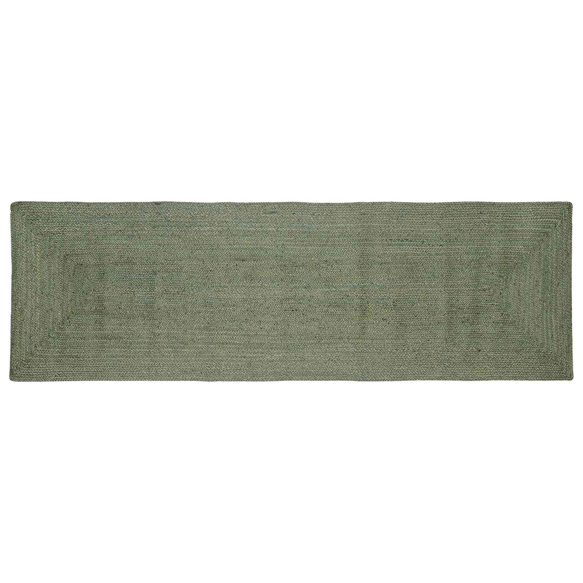 Area Rug Jute Olive Green