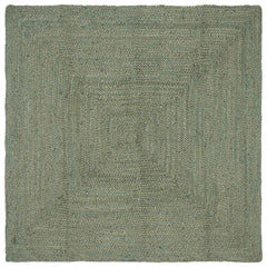 Area Rug Jute Olive Green 160 cm 160 cm