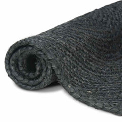 Area Rugs Jute Dark Grey