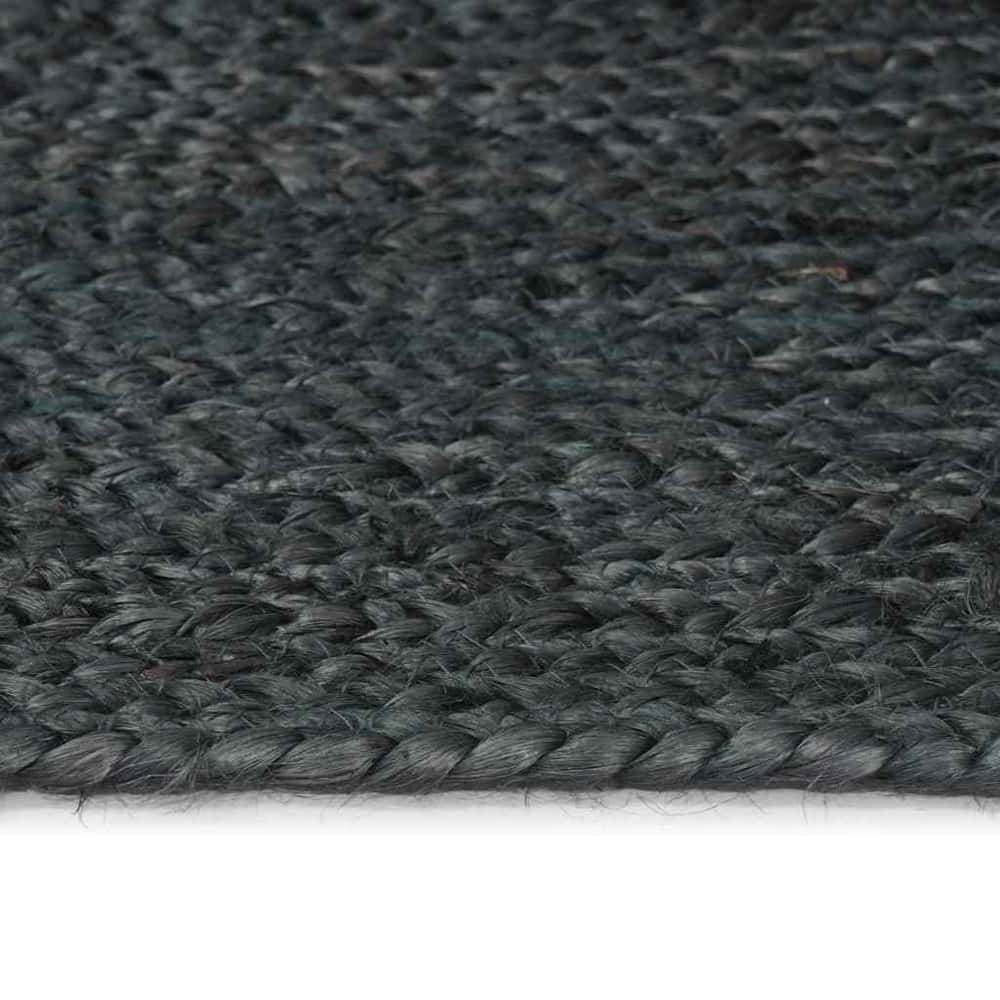 Area Rugs Jute Dark Grey