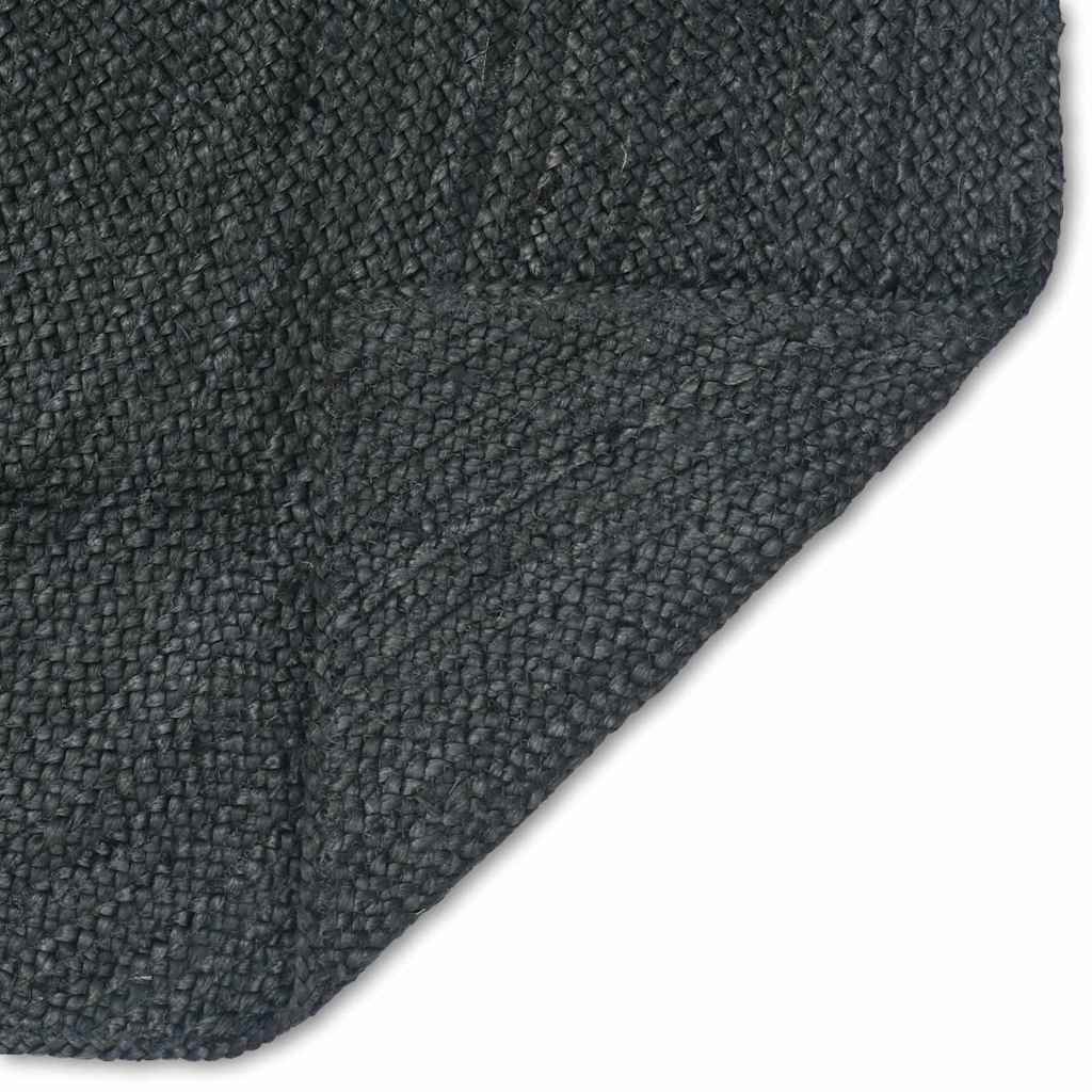 Area Rugs Jute Dark Grey Width