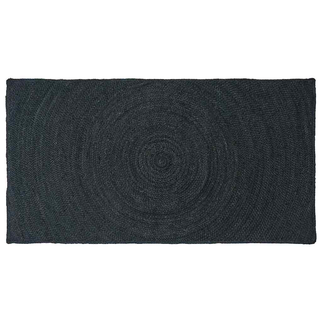 Area Rugs Jute Dark Grey