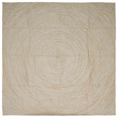 vidaXL Area Rug Jute Natural and white
