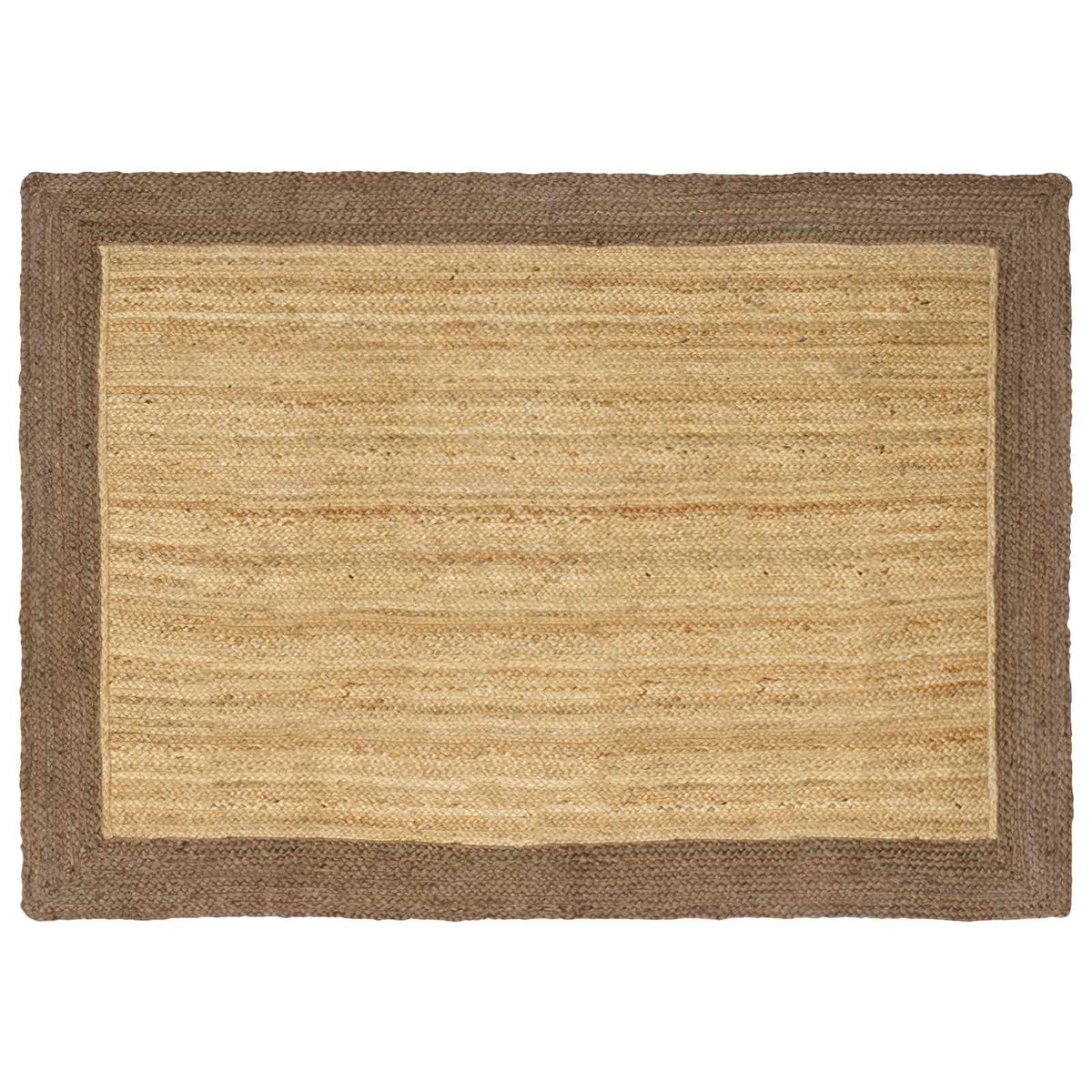 Area Rug Jute Grey Natural