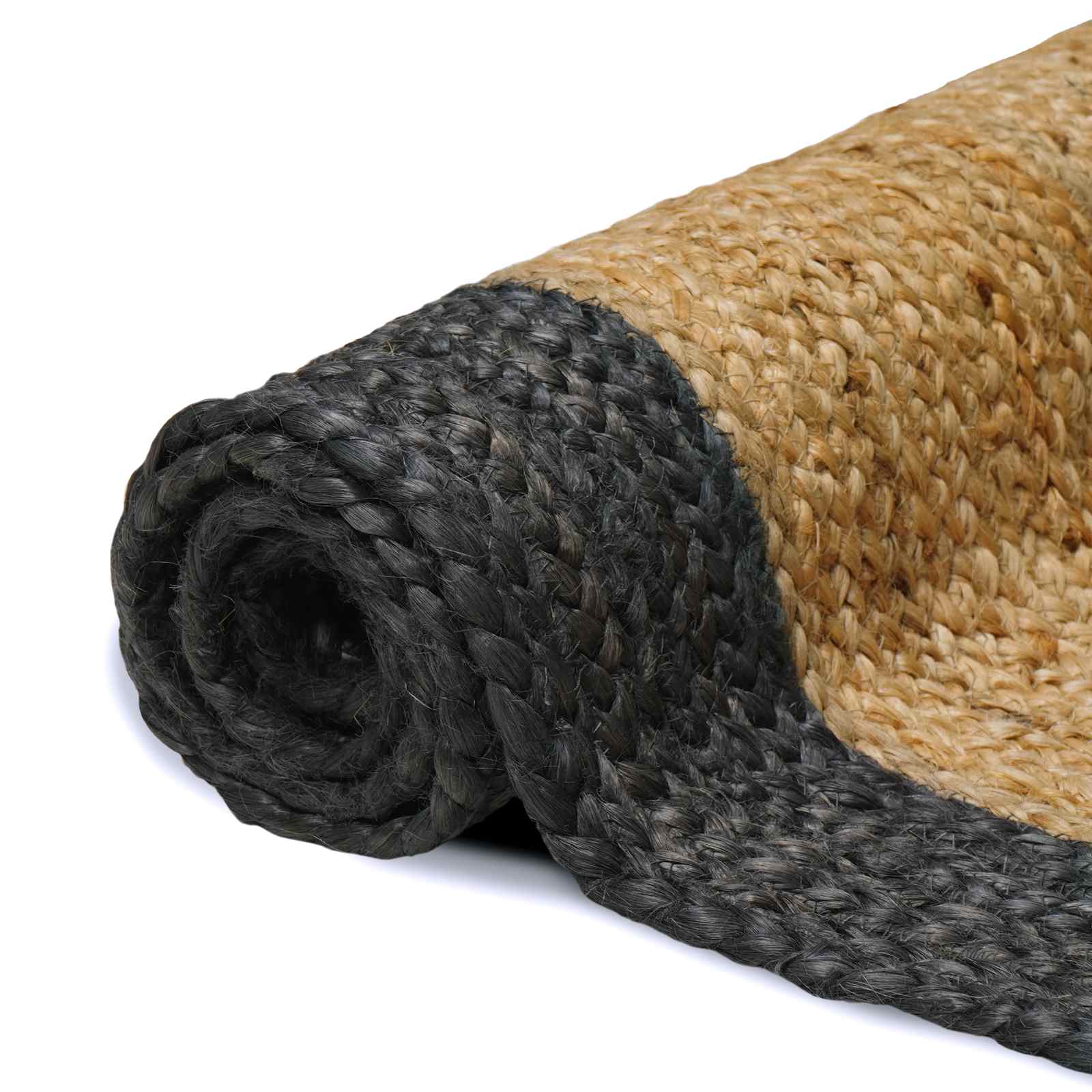 vidaXL Area Rug Dark Grey 60 x 300 cm Jute 3