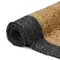 vidaXL Area Rug Dark Grey 60 x 300 cm Jute 3