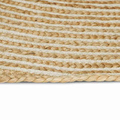 vidaXL Area Rug White 120 x 170 cm Jute 2