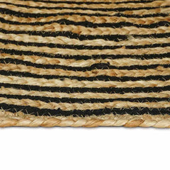 vidaXL Area Rug Black 120 x 170 cm Jute 4
