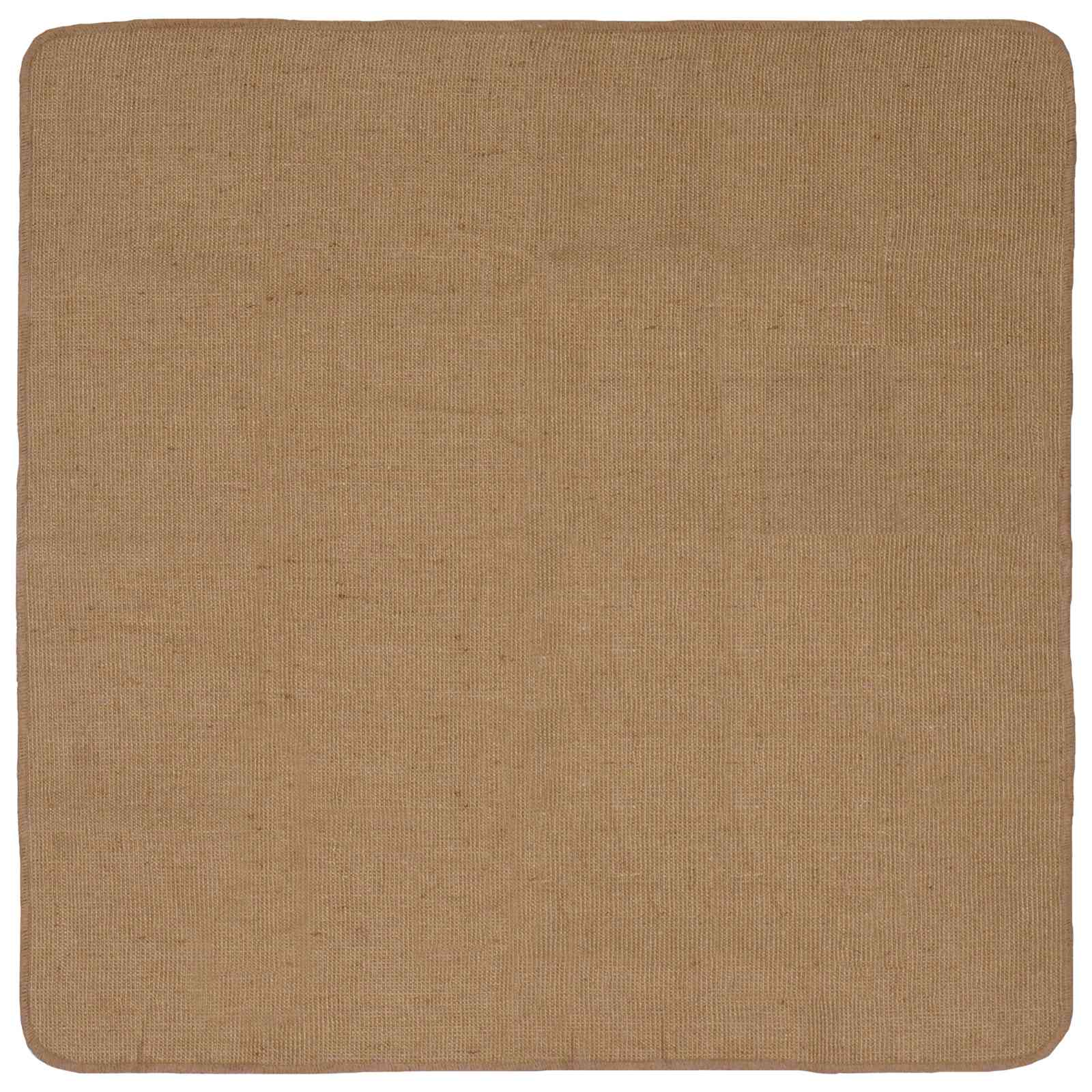 vidaXL Area Rug Light Brown 120 x 120 cm Jute 1