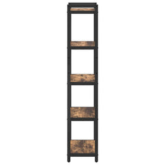 vidaXL Bookshelf 40 x 30 x 155 cm Engineered Wood Smoked Oak 6