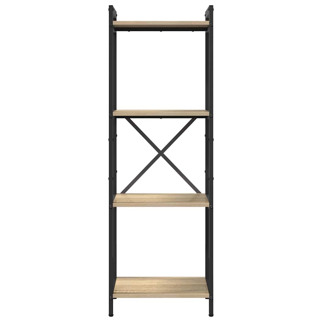 vidaXL Bookshelf 40 x 30 x 119 cm Engineered Wood Sonoma Oak 5