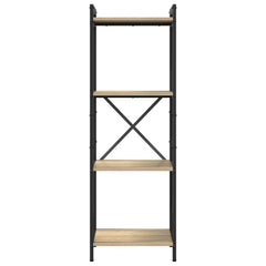 vidaXL Bookshelf 40 x 30 x 119 cm Engineered Wood Sonoma Oak 5