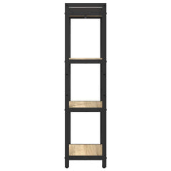 vidaXL Bookshelf 40 x 30 x 119 cm Engineered Wood Sonoma Oak 6