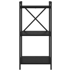vidaXL Bookshelf 40 x 30 x 85 cm Engineered Wood Black Oak 3