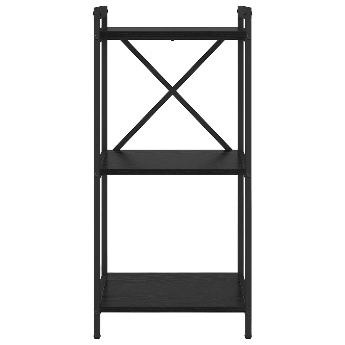 Bookshelf 40 x 30 x 85 cm Engineered Wood Width 40 cm Height 83 cm Black oak