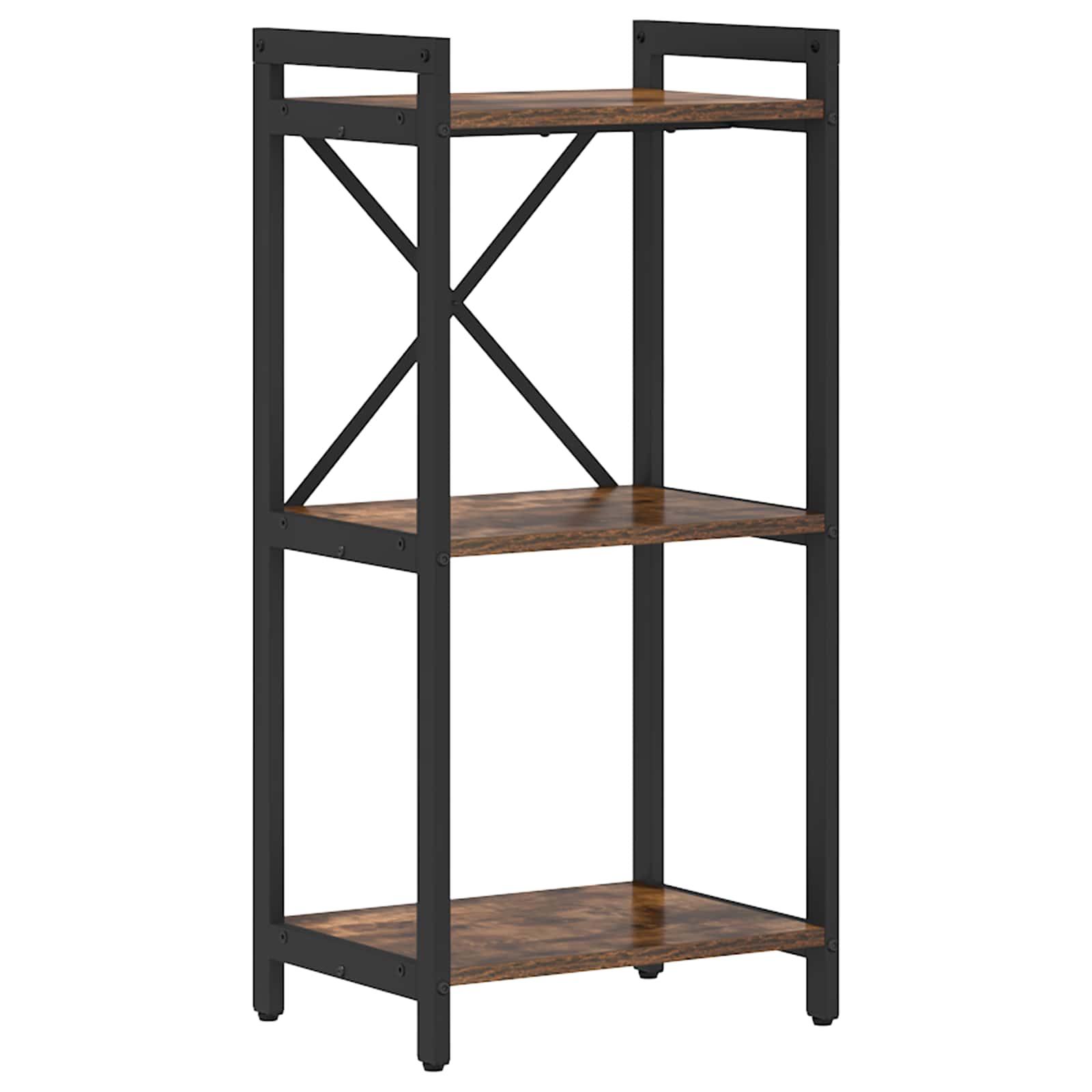vidaXL Bookshelf 40 x 30 x 85 cm Engineered Wood Smoked Oak 1