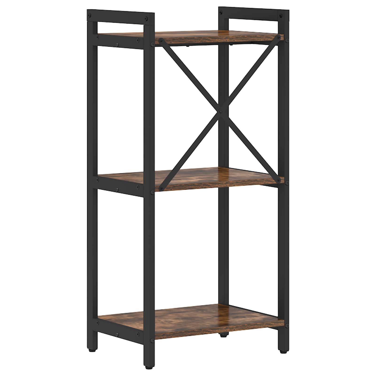 vidaXL Bookshelf 40 x 30 x 85 cm Engineered Wood Smoked Oak 5