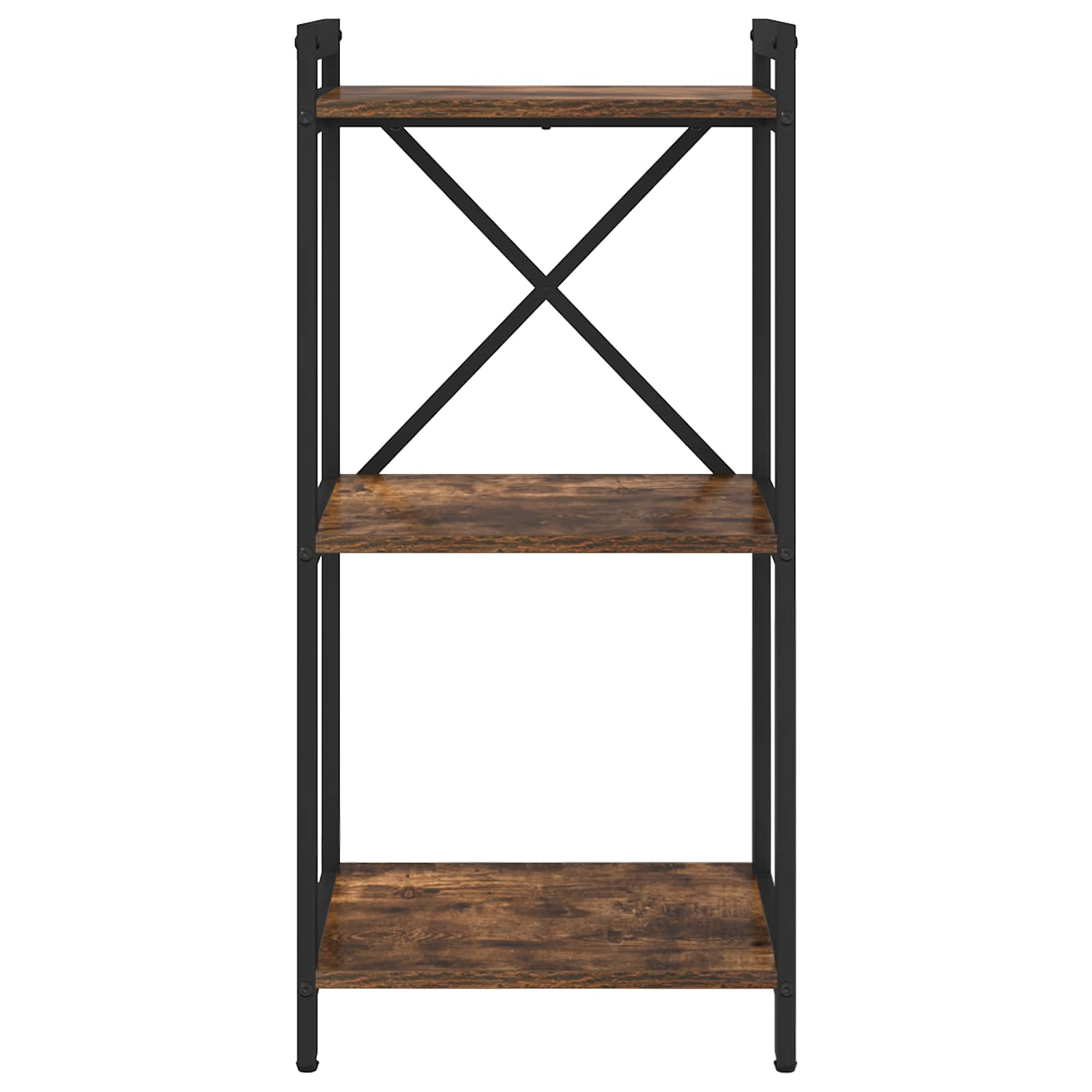 vidaXL Bookshelf 40 x 30 x 85 cm Engineered Wood Smoked Oak 3