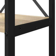 vidaXL Bookshelf 60 x 30 x 155 cm Engineered Wood Sonoma Oak 6