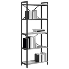 vidaXL Bookshelf 60 x 30 x 155 cm Engineered Wood Grey sonoma 3