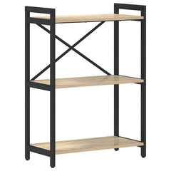 vidaXL Bookshelf 60 x 30 x 85 cm Engineered Wood Sonoma Oak 2