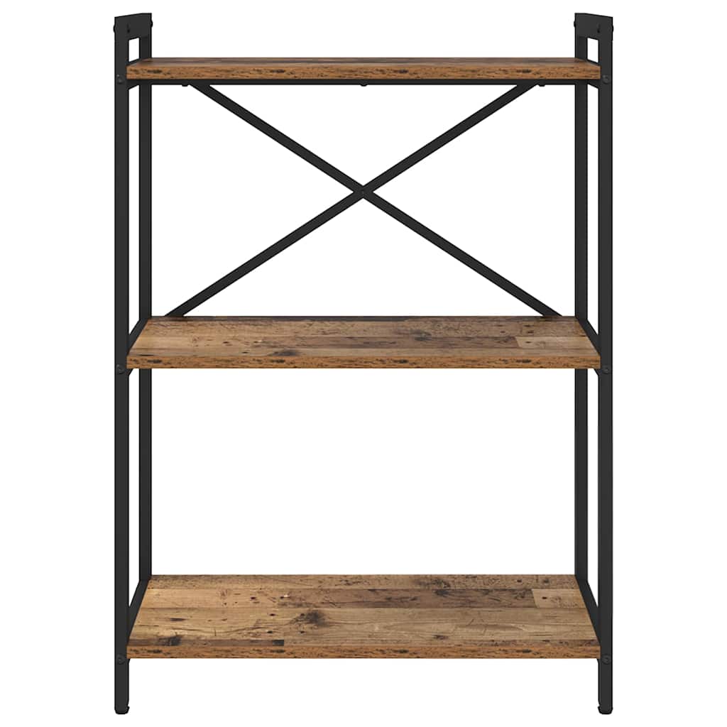vidaXL Bookshelf 60 x 30 x 85 cm Engineered Wood Old wood 5