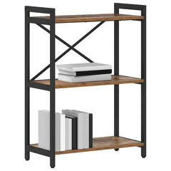 vidaXL Bookshelf 60 x 30 x 85 cm Engineered Wood Old wood 3