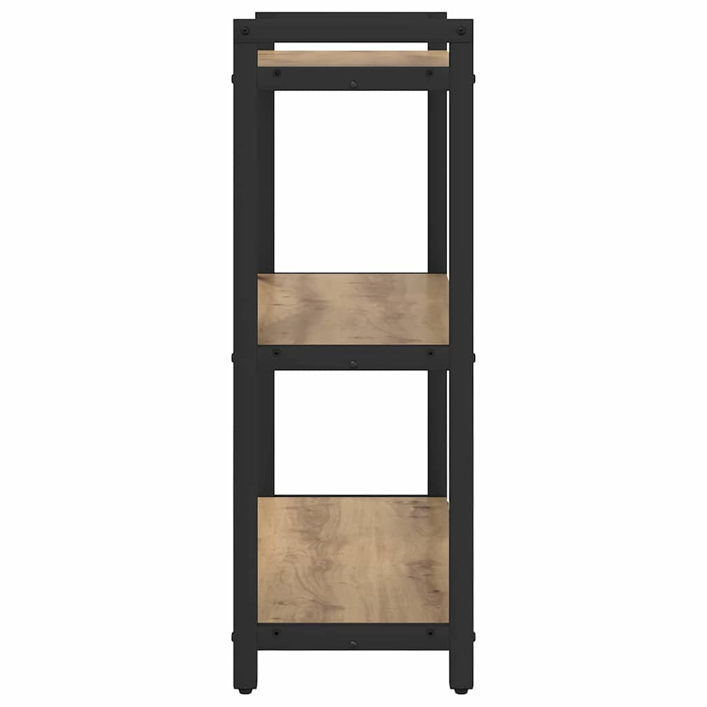 vidaXL Bookshelf 60 x 30 x 85 cm Engineered Wood Artisan Oak 6