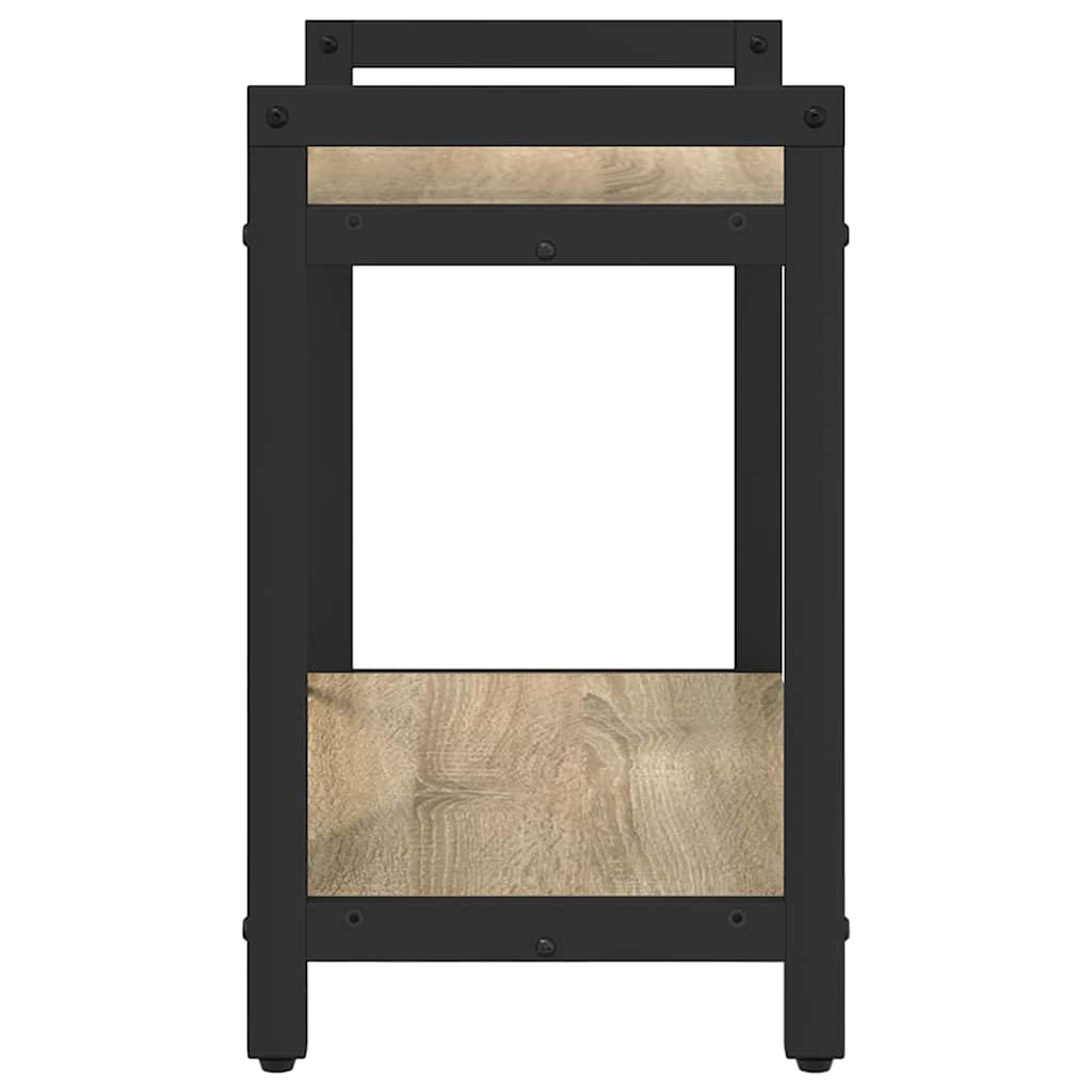 vidaXL Bookshelf 60 x 30 x 50 cm Engineered Wood Sonoma Oak 6