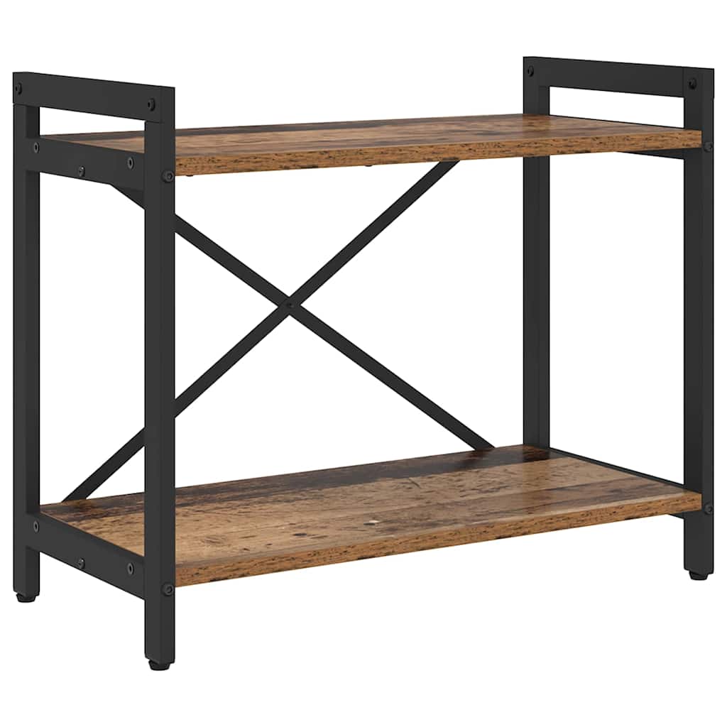 vidaXL Bookshelf 60 x 30 x 50 cm Engineered Wood Old wood 2